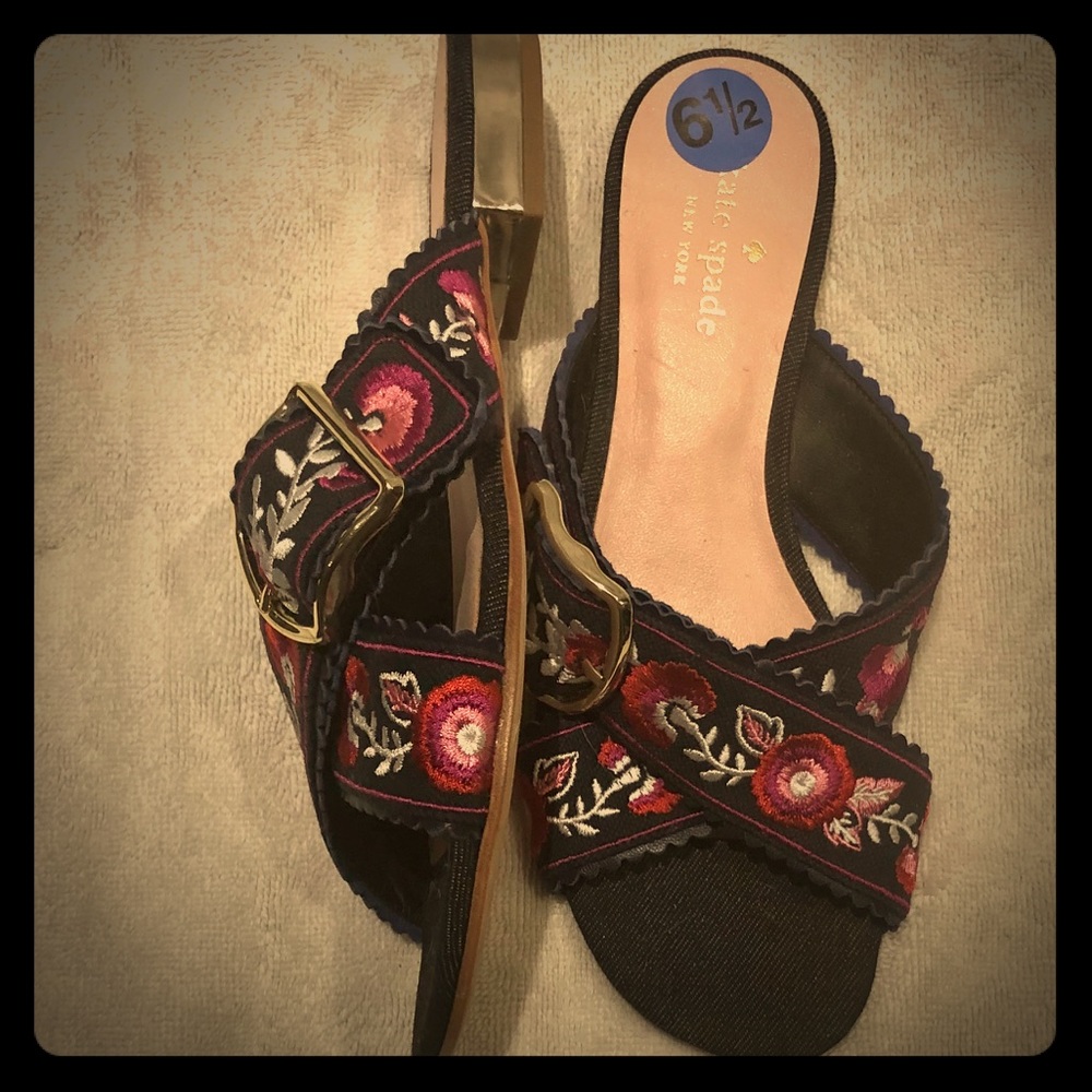 BRAND NEW KATE SPADE Faris Slide Floral Sandals